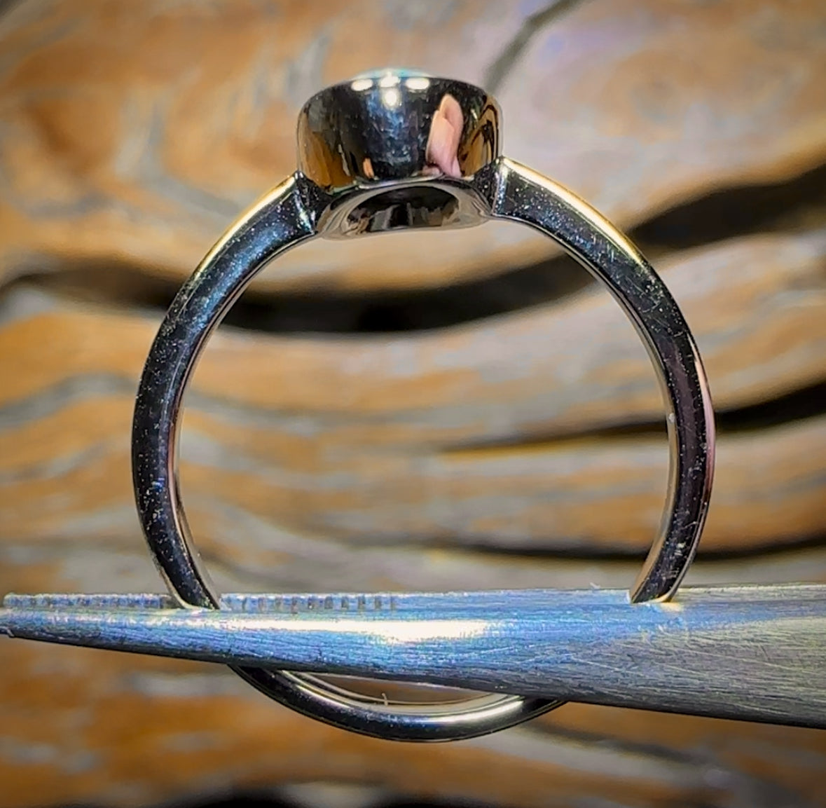 Sterling Silver - Queensland Boulder Opal Doublet Ring