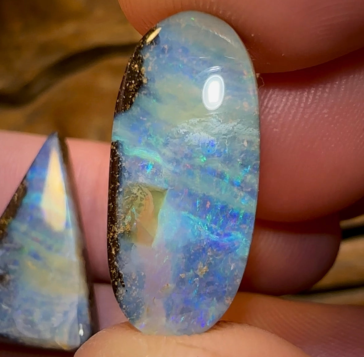 19.4cts - Australian Boulder Opal Pair - Opal Whisperers