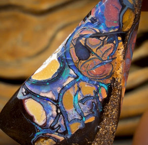 28.2cts - Tribal Yowah Nut Opal. Australian Opal