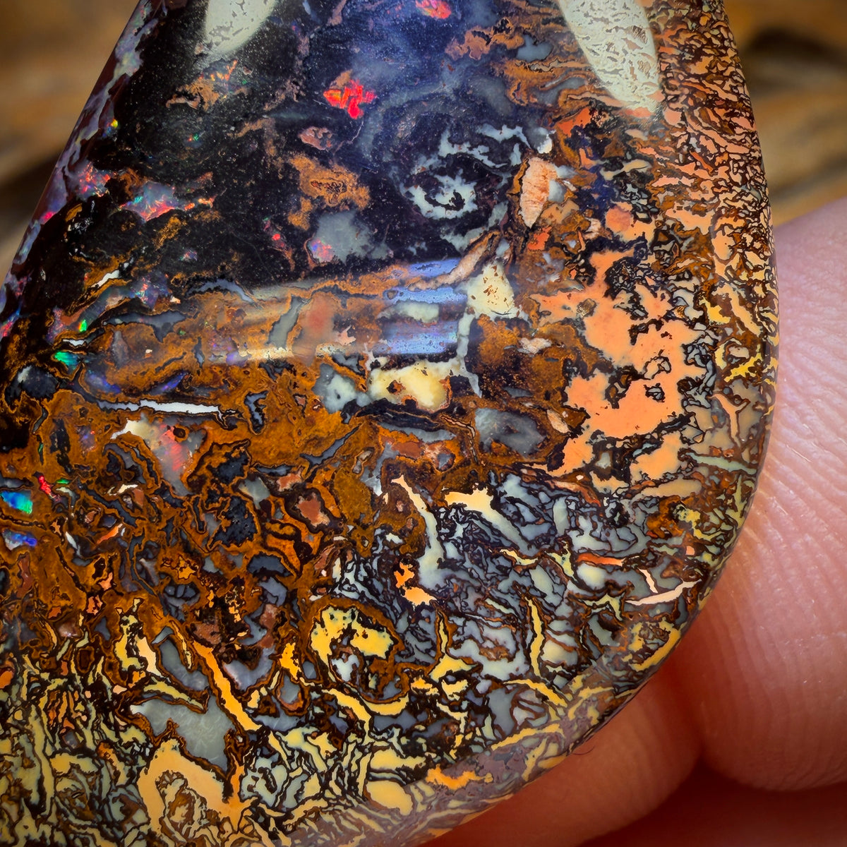 61.8cts - Tribal Queensland Boulder Opal. Multicolours!