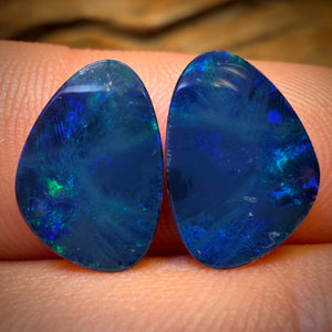 4.8cts - Australian Boulder Opal Doublet Pair