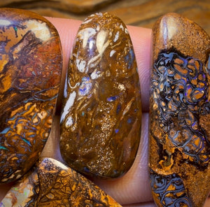 🔒 138.9cts - 5x Australian Tribal Boulder Opal’s. Wholesale Dealers Parcel