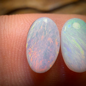 1.4cts - Australian Boulder Seam Opal Pair