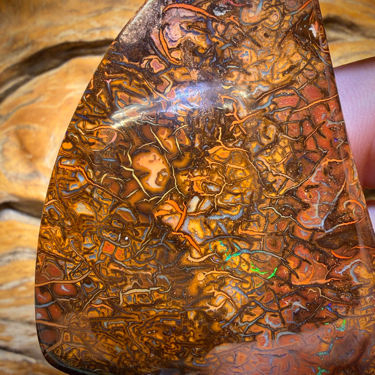 375cts - Huge Tribal Yowah Nut Opal Specimen. Double Sided!