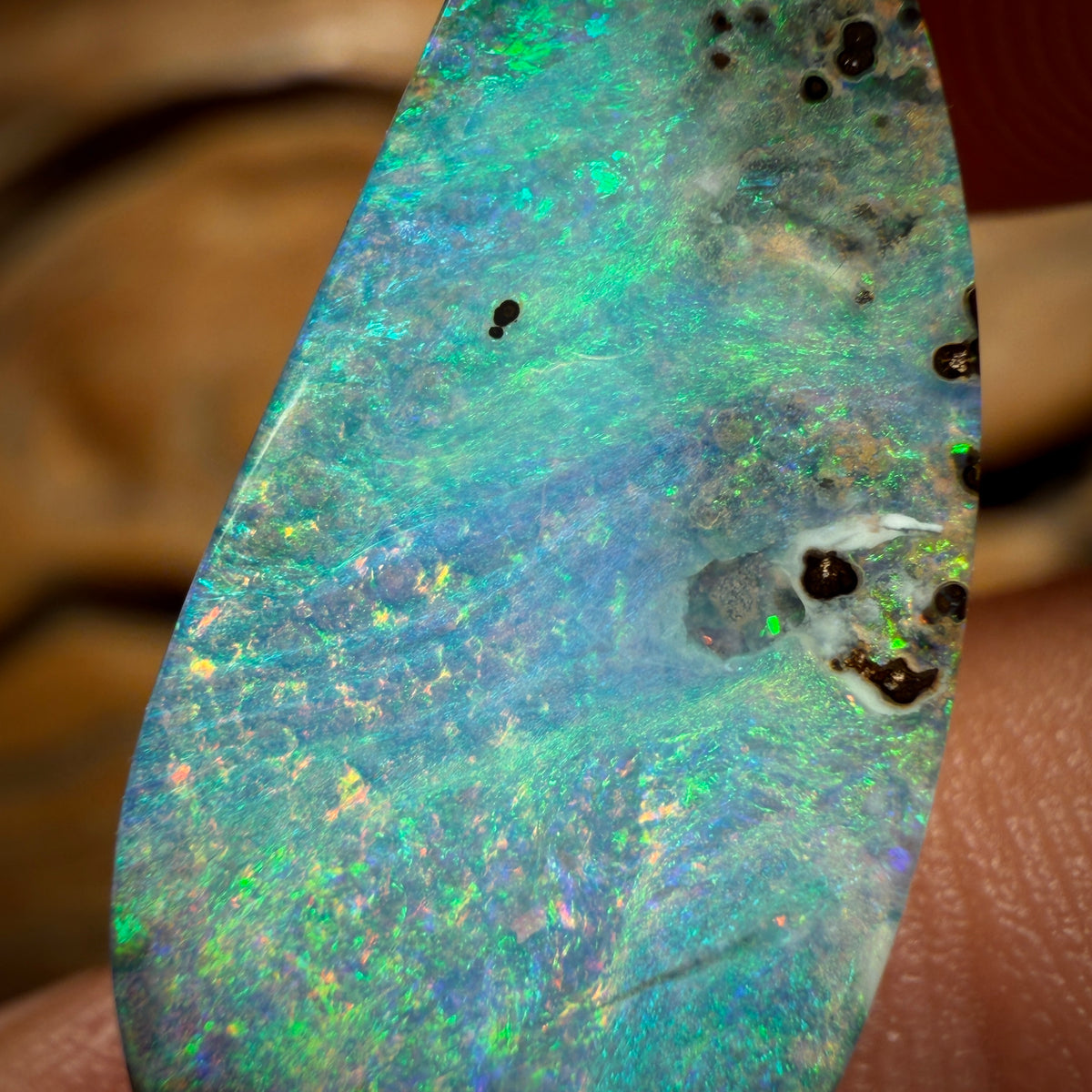 12.2cts - Top Reef Pattern Big Queensland Boulder Seam Opal