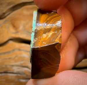 41.5cts - Queensland Boulder Seam Opal Rub