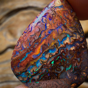 WildCard! 20.8cts - Tribal Australian Boulder Opal from Yowah