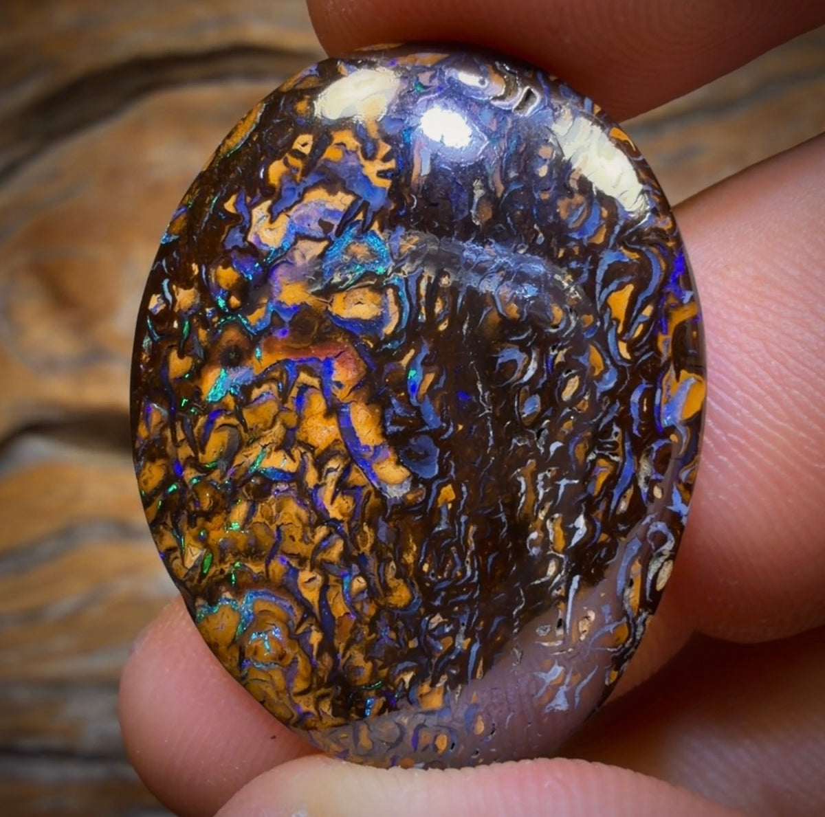 30.9cts - Tribal Yowah Nut Opal. Australian Opal