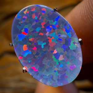 3.05cts - OMG ‘Neon Tetris’ TOP Lightning Ridge Opal Doublet