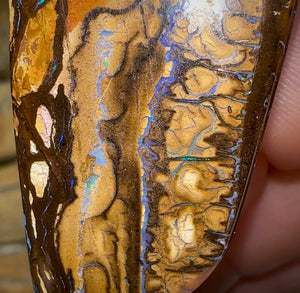 82cts - Australian Boulder Opal. Tribal Pattern - Opal Whisperers