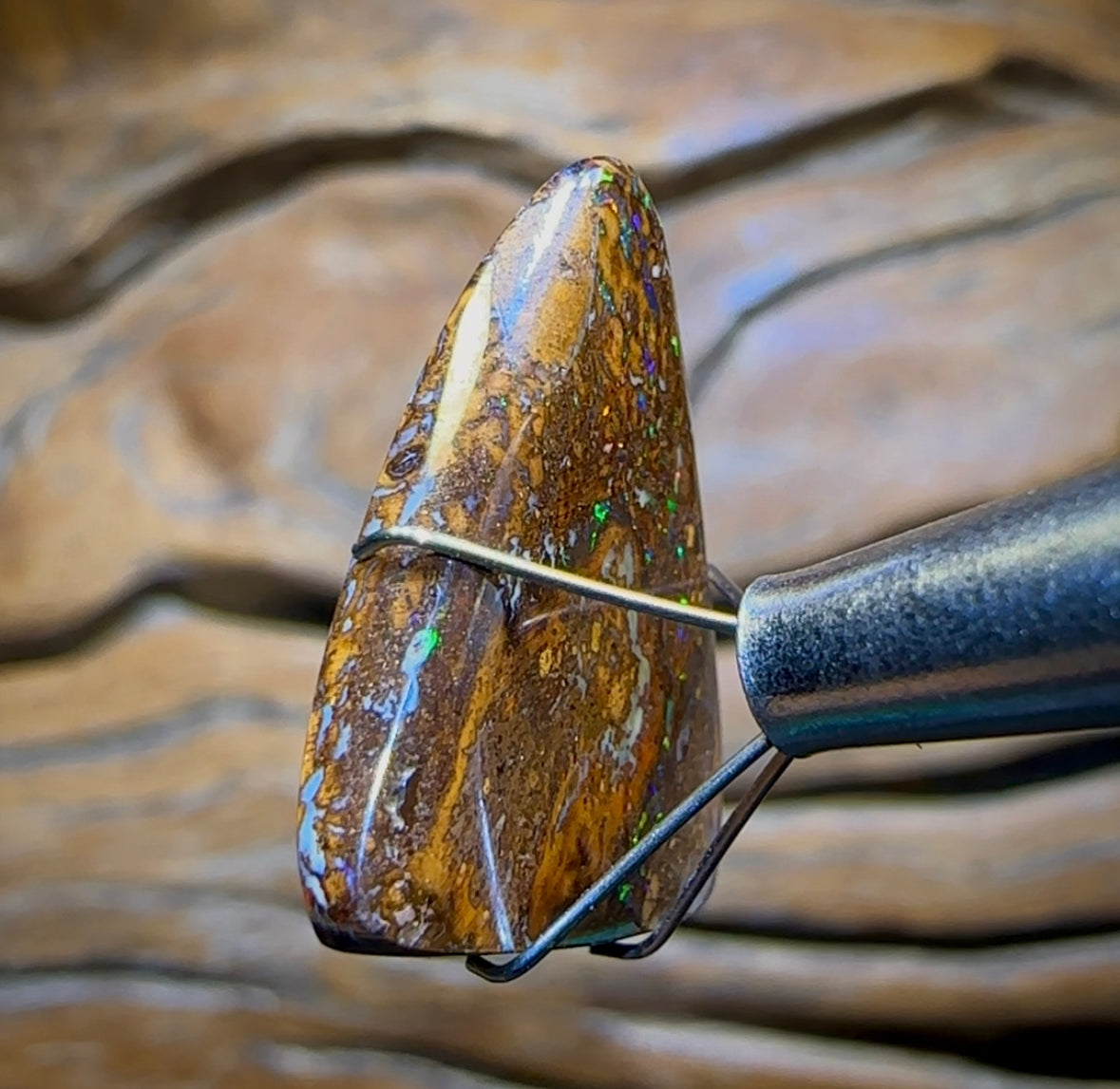 14.3cts - Australian Boulder Opal. Yowah Tribal Bargain - Opal Whisperers