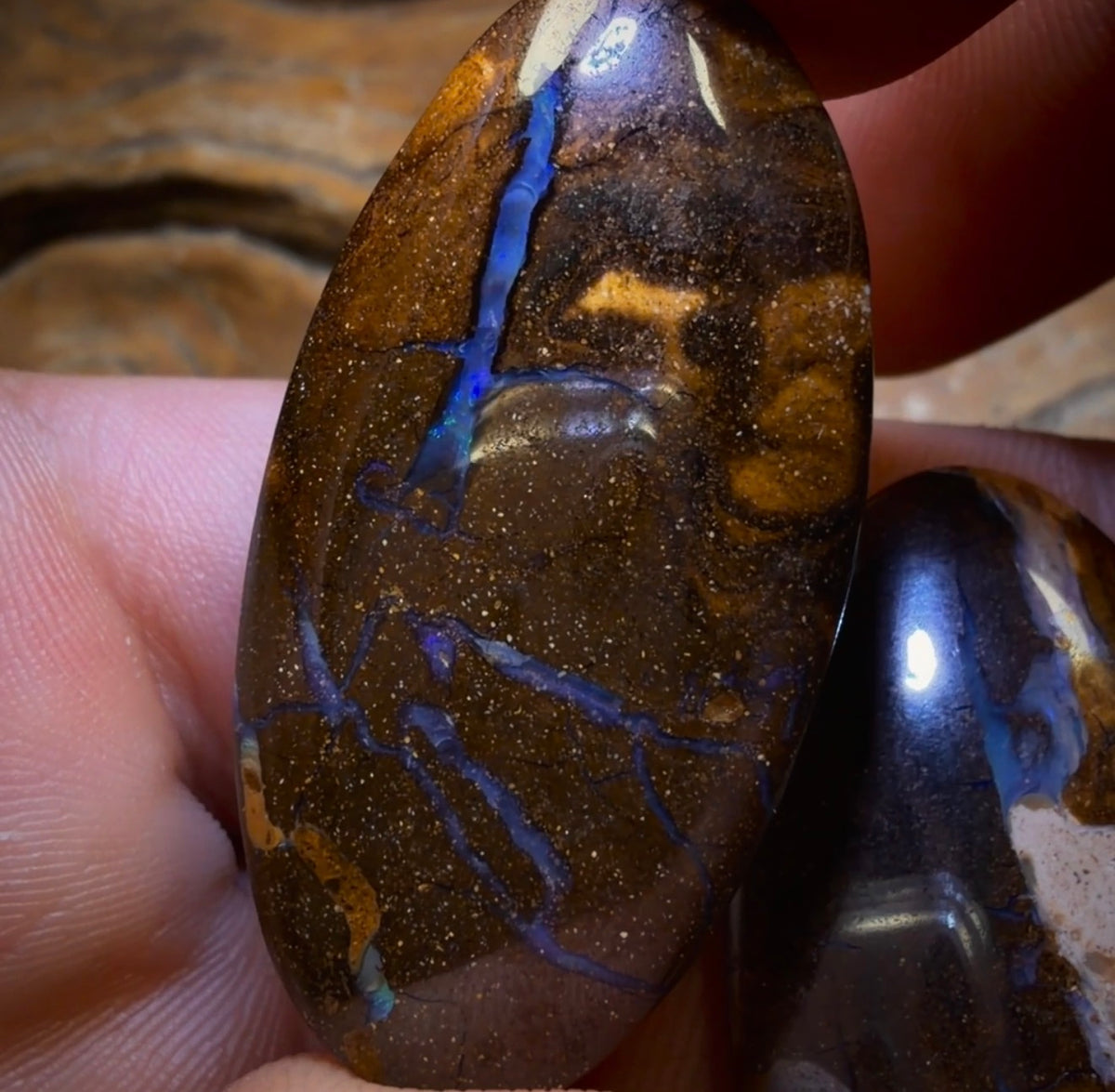 148.6cts - 3x Australian Boulder Seam Opal’s. Wholesale Dealers Parcel