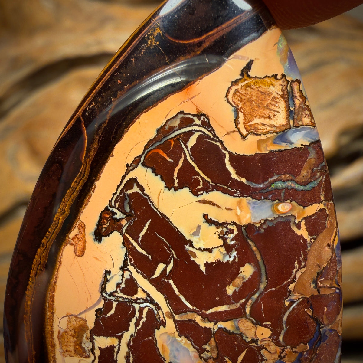 106.7cts - Large Tribal Queensland Boulder Opal from Yowah