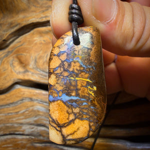41 x 19mm - Drilled Tribal Queensland Boulder Opal Necklace