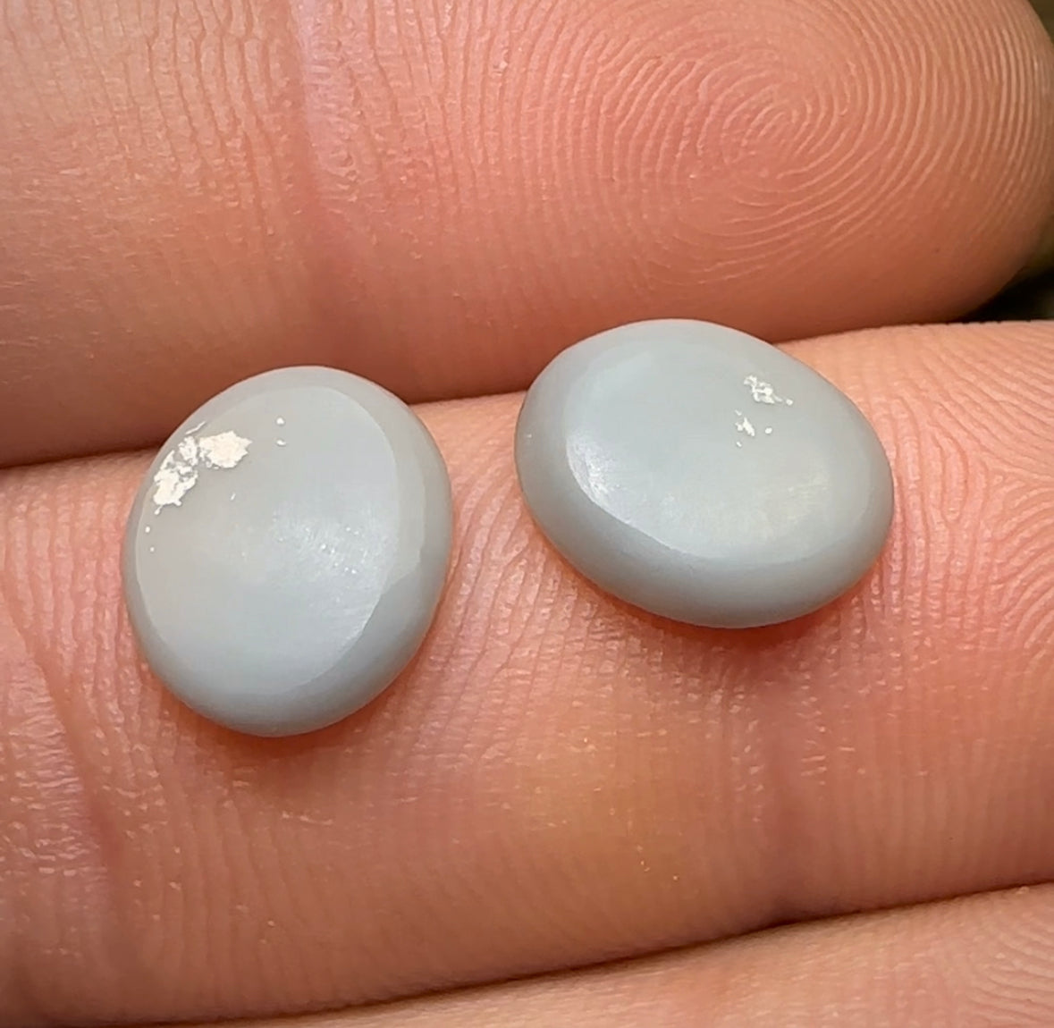 2.9cts - Lightning Ridge Black Australian Opal Pair - Opal Whisperers