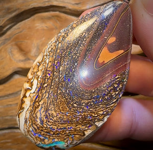 Solid XL Tribal Queensland Boulder Opal Unisex Pendant