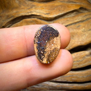 Bargain Card! 11.9cts - Yowah Nut Kernel Opal WITH Tribal Surround. Australian Boulder Opal