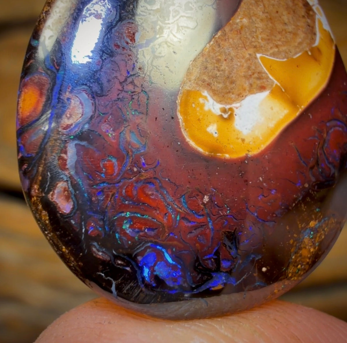 27.7cts - Tribal Yowah Nut Opal. Australian Opal
