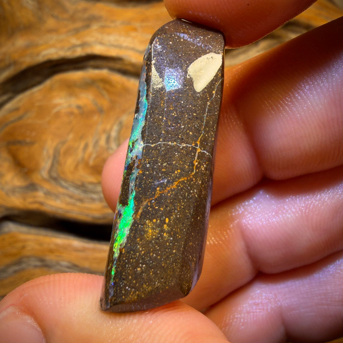 79.7cts - TOP Queensland Boulder Opal Rub. Featured on ‘OUTBACK OPAL HUNTERS’!!
