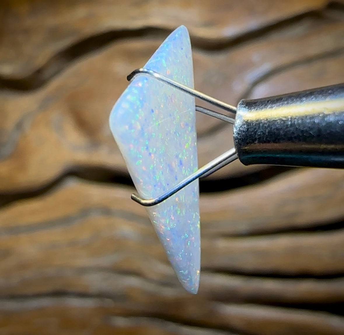 3.1cts - South Australian White Opal from Coober Pedy. Double Sided - Opal Whisperers