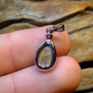 Sterling Silver - Queensland Boulder Opal Doublet Pendant