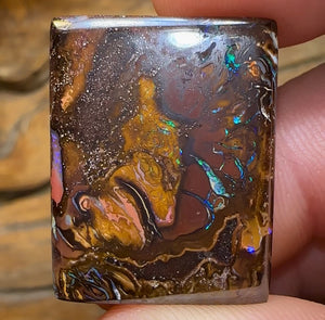 37.4cts - Australian Boulder Opal TRIBAL - Opal Whisperers