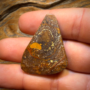 59.2cts - Yowah Nut Kernel Opal w/ Tribal Surround. Australian Boulder Opal
