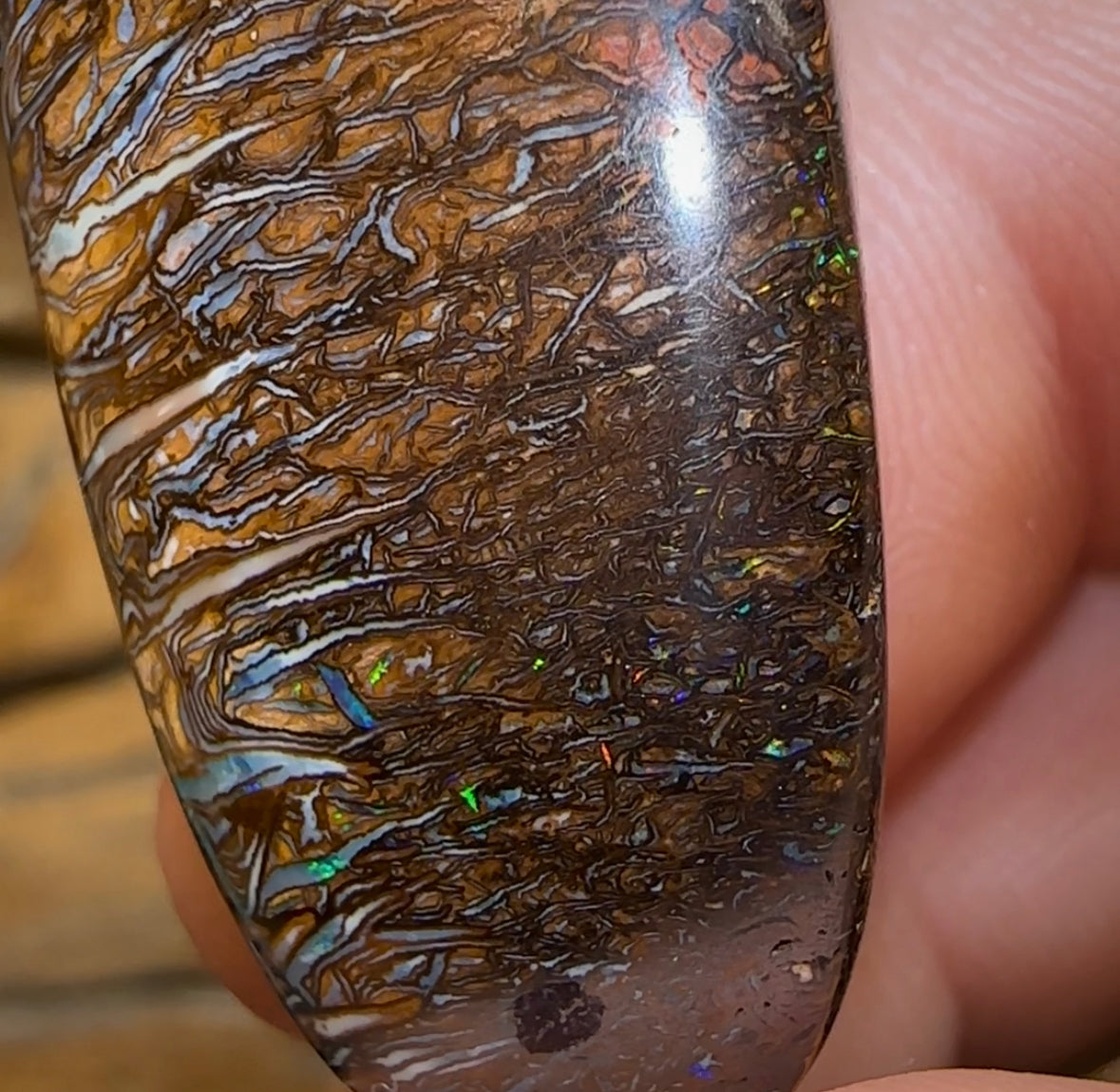 126.6cts - Tribal Yowah Tribal. Australian Boulder Opal - Opal Whisperers