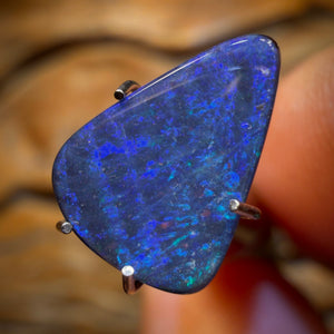 2.2cts - Great Blue…Queensland Boulder Seam Opal from Winton