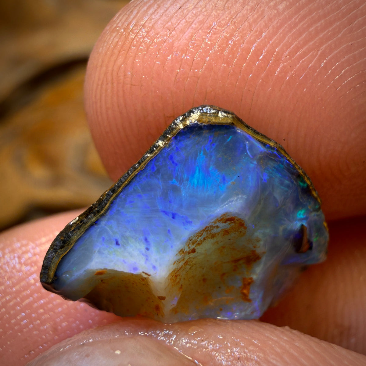 6.2cts - Yowah Nut Crystal Centre Opal Rough Piece
