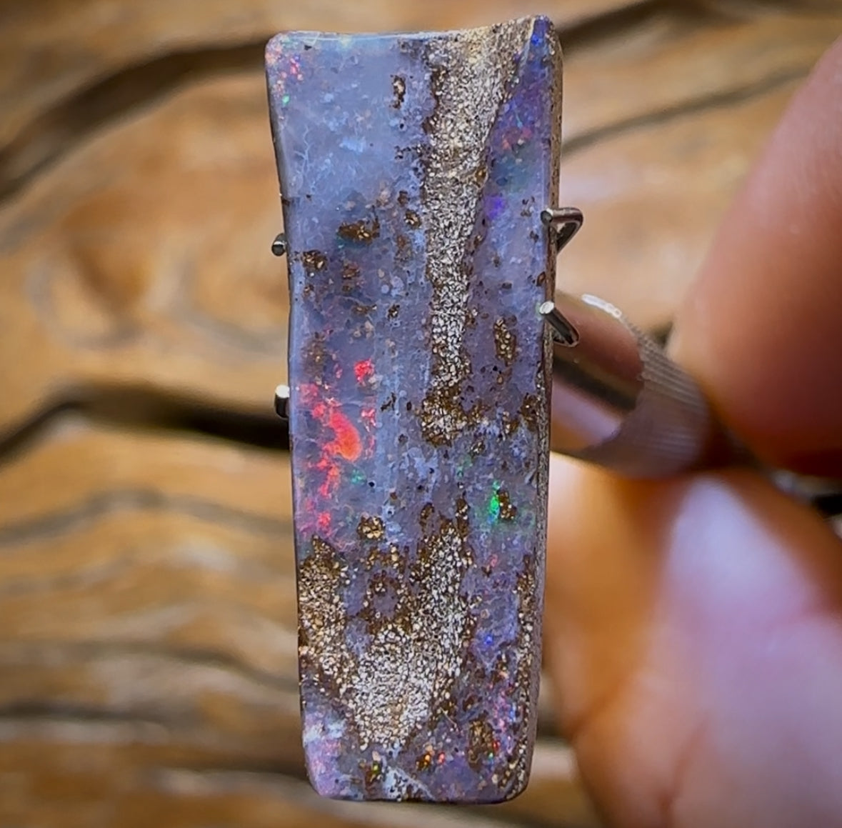 5.1cts - Queensland Boulder Seam Opal Great Fire Reds