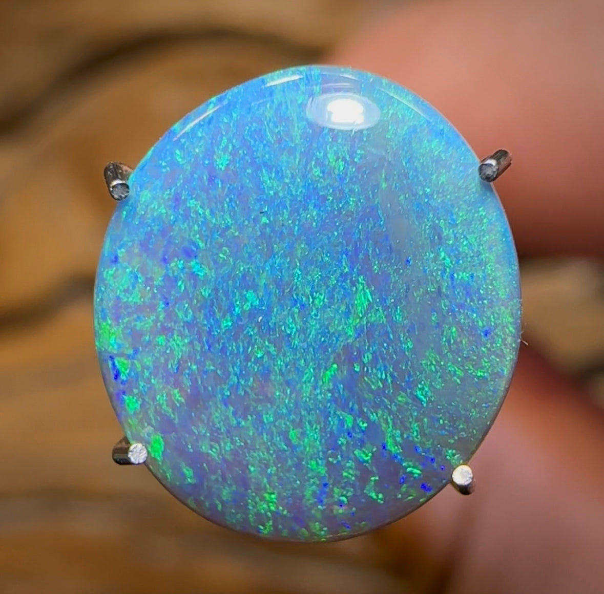 2.2cts - Australian Dark Opal from Lightning Ridge - Opal Whisperers