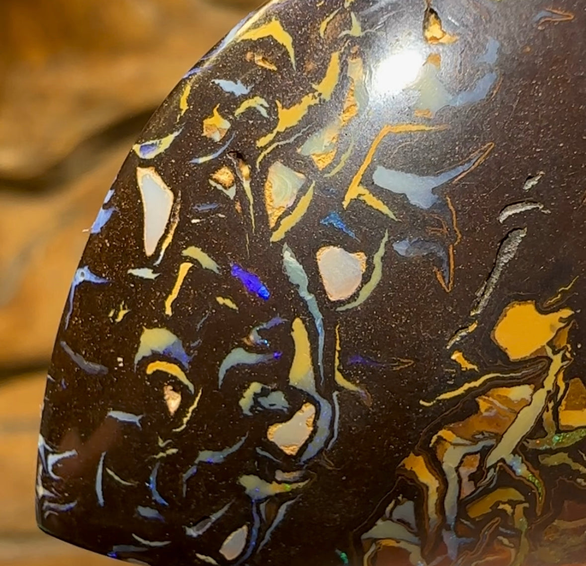 122.5cts - Yowah Top Tribal Australian Boulder Opal - Opal Whisperers