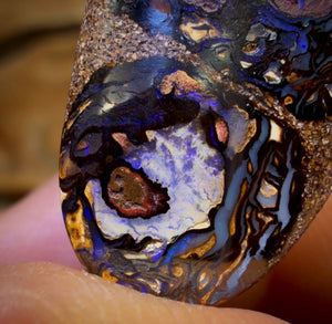 Half Price Card! 40.3cts - Tribal Yowah Nut Opal. Australian Opal
