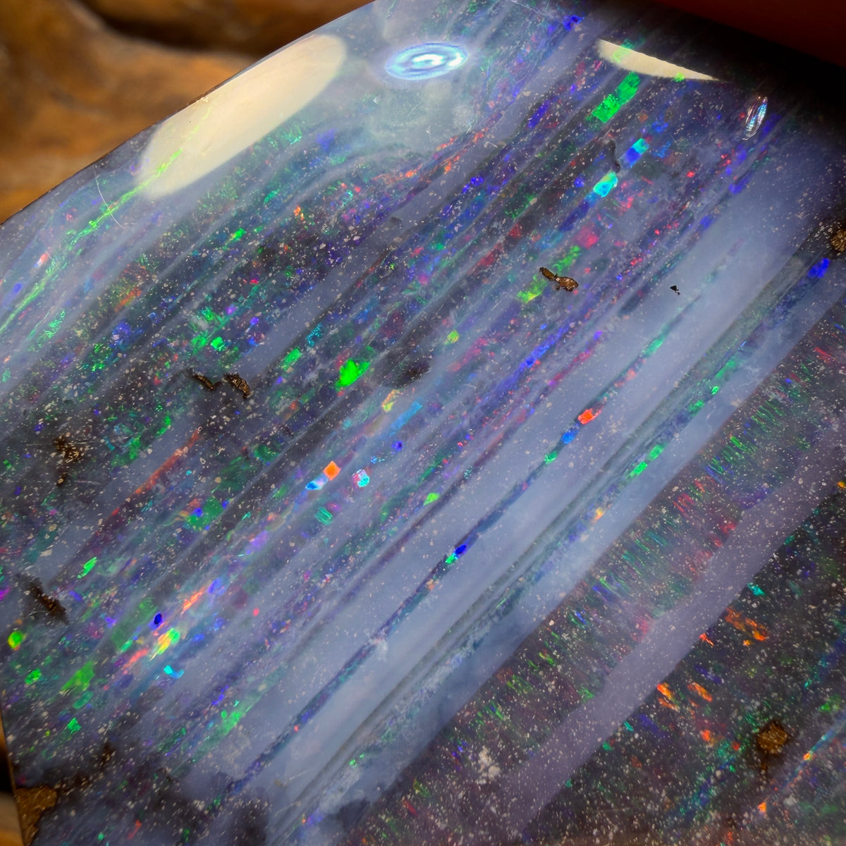 “Set in Stone” - Private Collector Acquisition  - “Slip Stream” 98.6cts - Top Australian Boulder Seam Opal