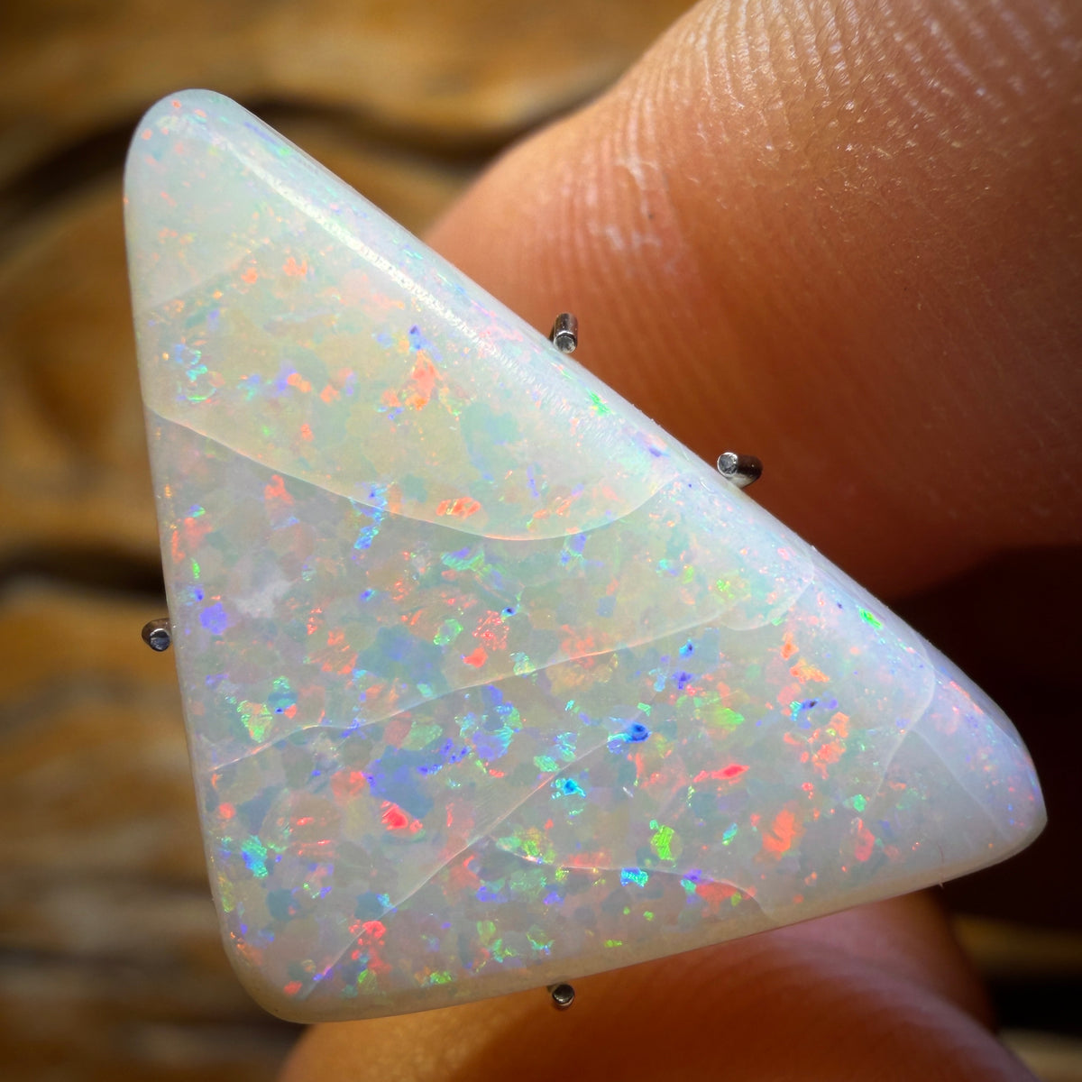 Wild Card! 6.1cts - Big and Cheap! South Australian White Opal from Coober Pedy Inclusions