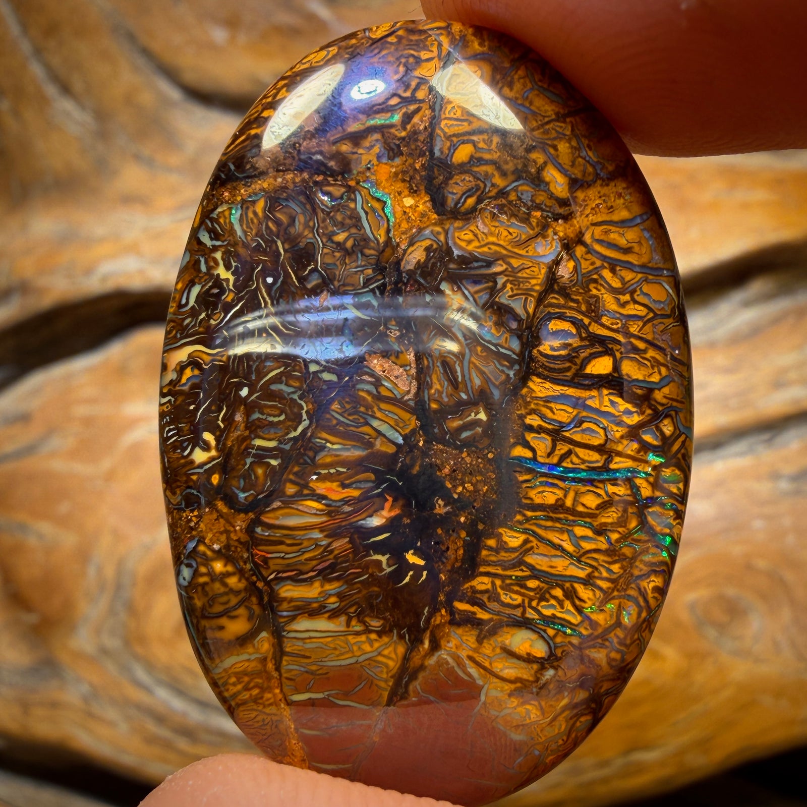 47.2cts - Tribal Yowah Nut Opal. Australian Opal