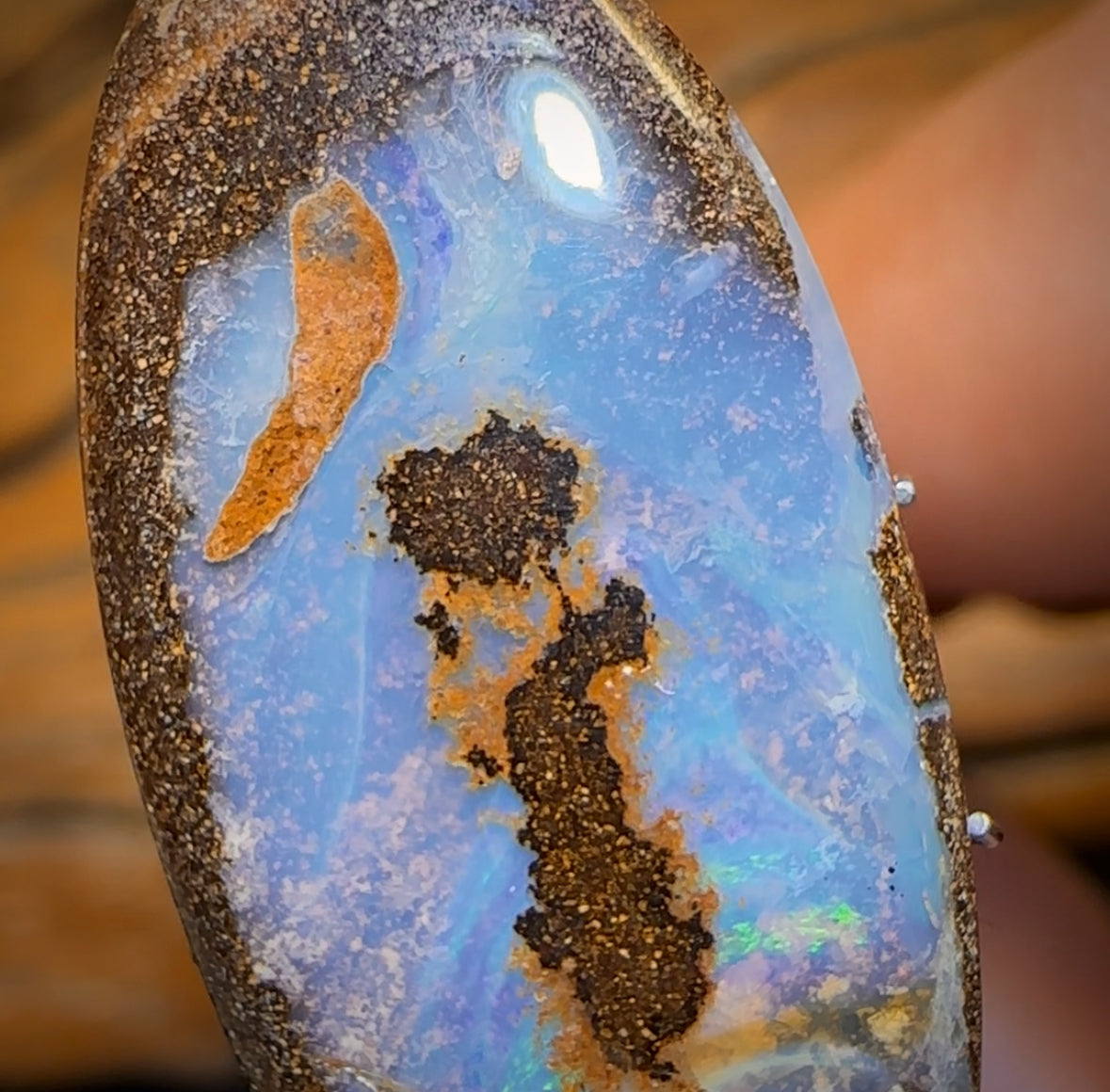 Auction Fall-Through = Your Gain! 🔥 Now More Than 50% Off RRP 🚨 22.1cts - “My Eyes on You” Queensland Boulder Seam Opal. Rockpool Pattern!