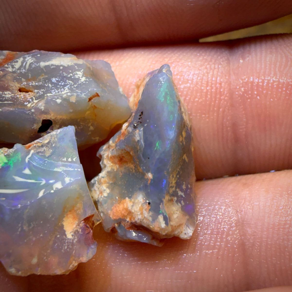42.3cts - 4x Lightning Ridge Opal Rough Parcel