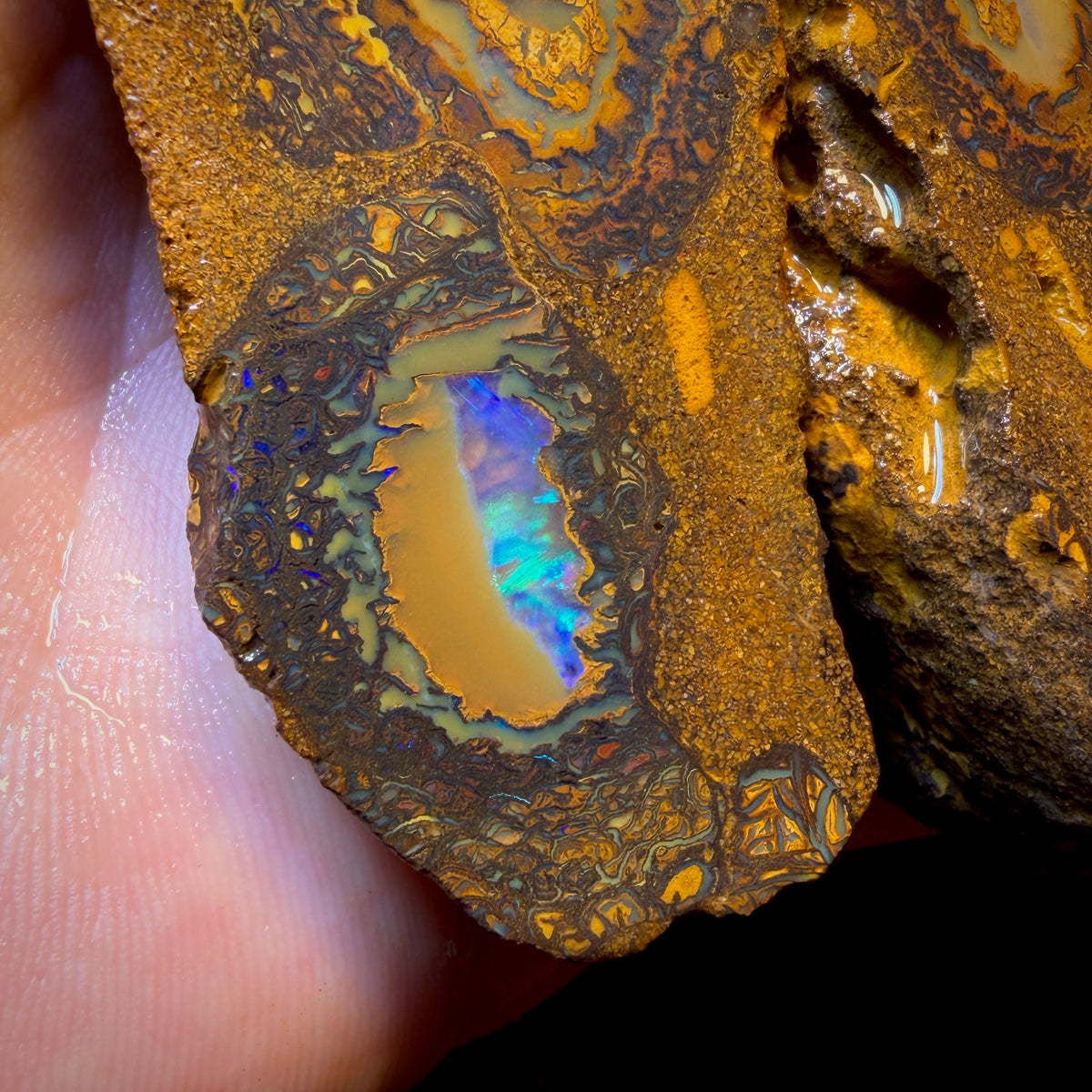801cts - 3x Yowah Nut Crystal Centre Trio Rough Parcel. Australian Boulder Opal