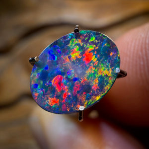 Dad Wildcard! 1.35cts - Top Australian Boulder Opal Doublet