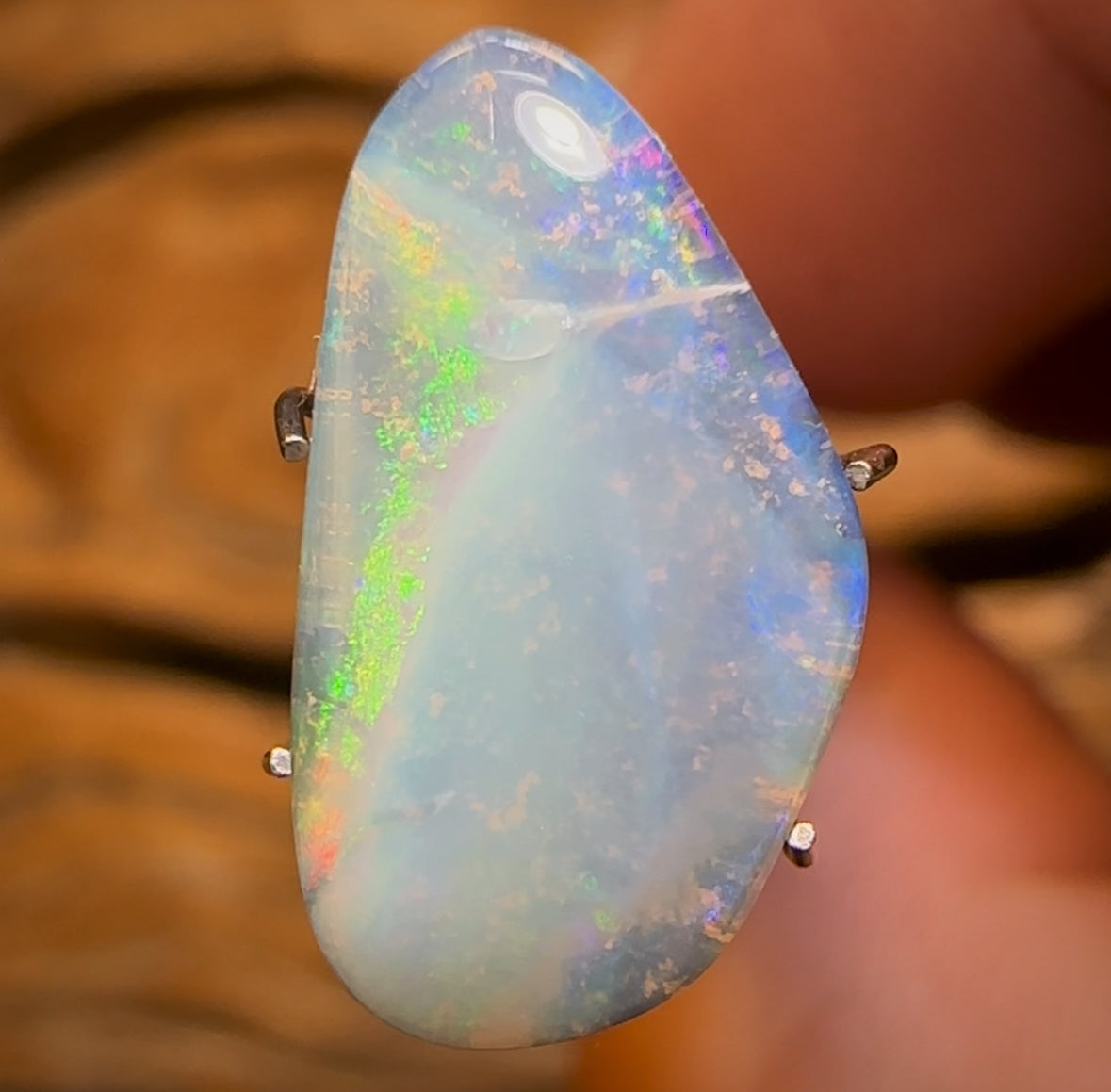4.1cts - Queensland Boulder Seam Opal, Half Price