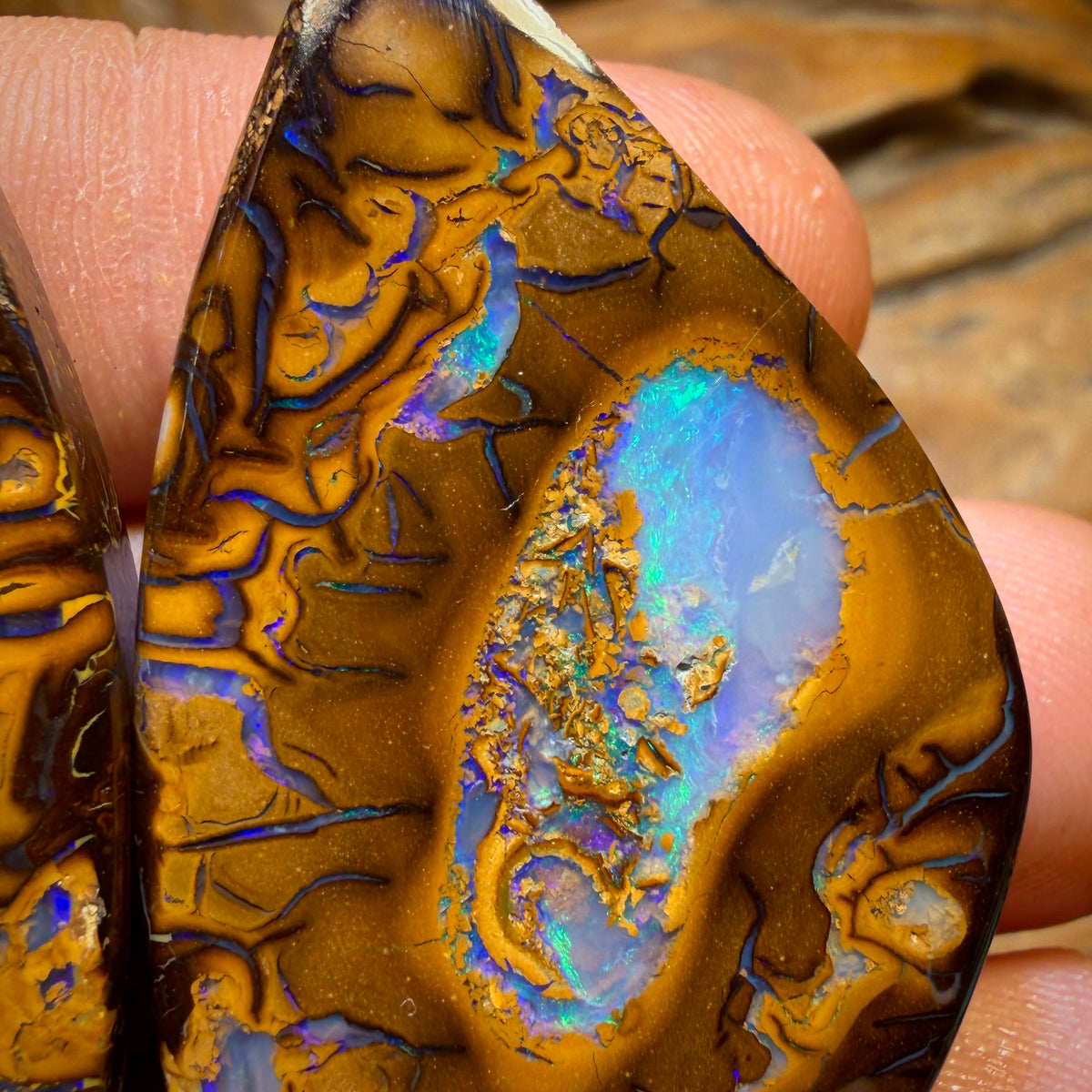 177.8cts - Top Yowah Nut Tribal / Crystal Centre Opal Pair. Double Sided!!