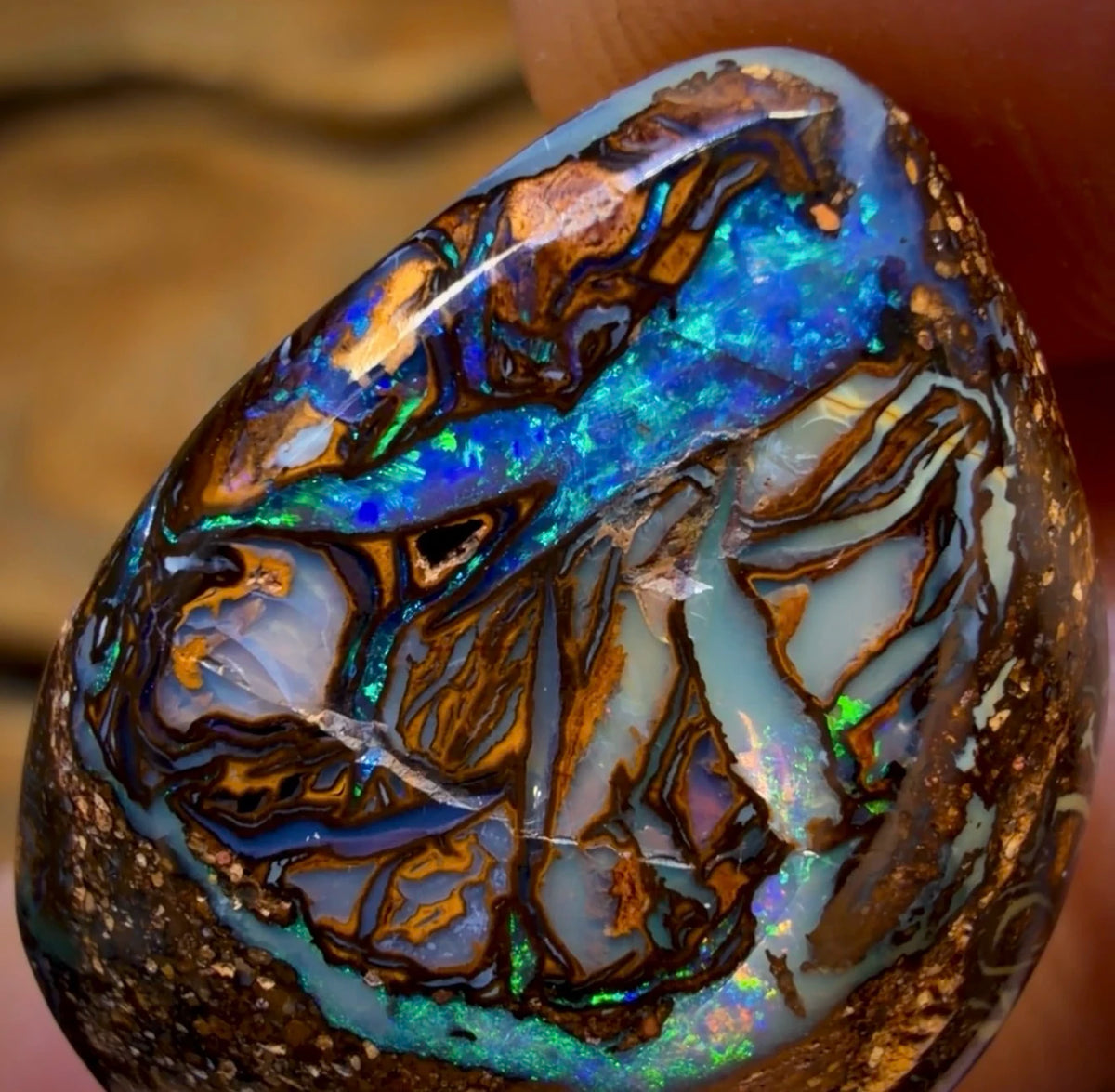 🔨 AUCTION 🔨 💎 High Roller Banger Auction 💎 23.8cts - Tribal Australian Boulder Opal from Yowah
