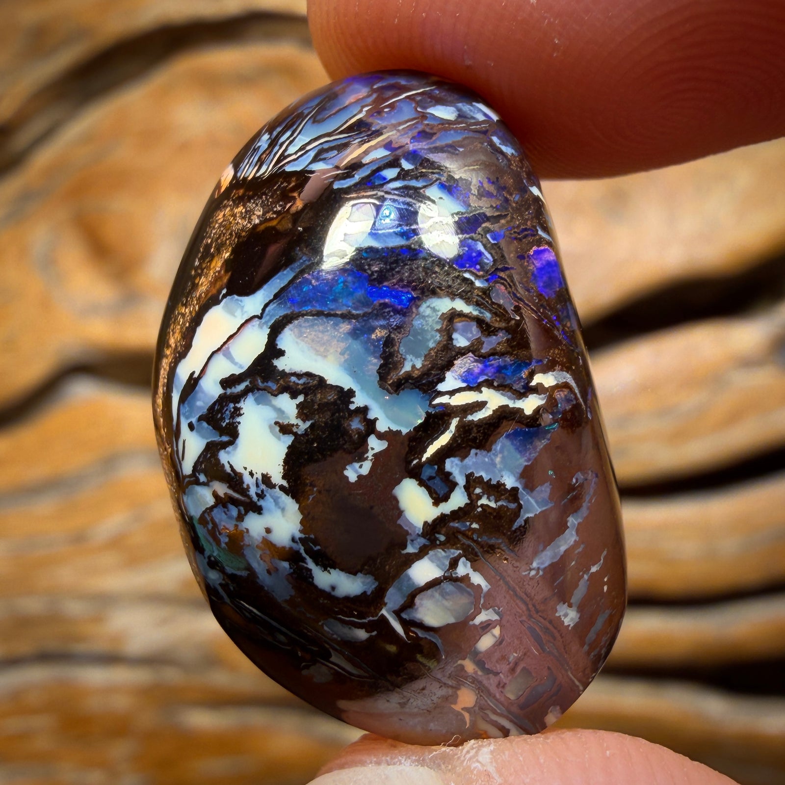 48.7cts - Australian Tribal Boulder Opal from Koroit