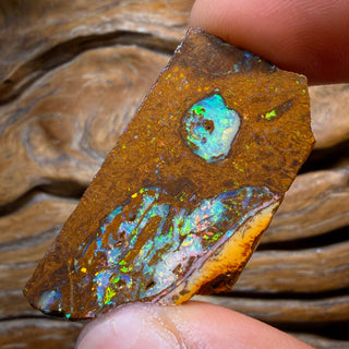 48.8cts - Yowah Nut Opal Rub. Metallic Colours!