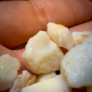 🔨 AUCTION 🔨 131.4cts - 20x South Australian White Opal Rough Parcel
