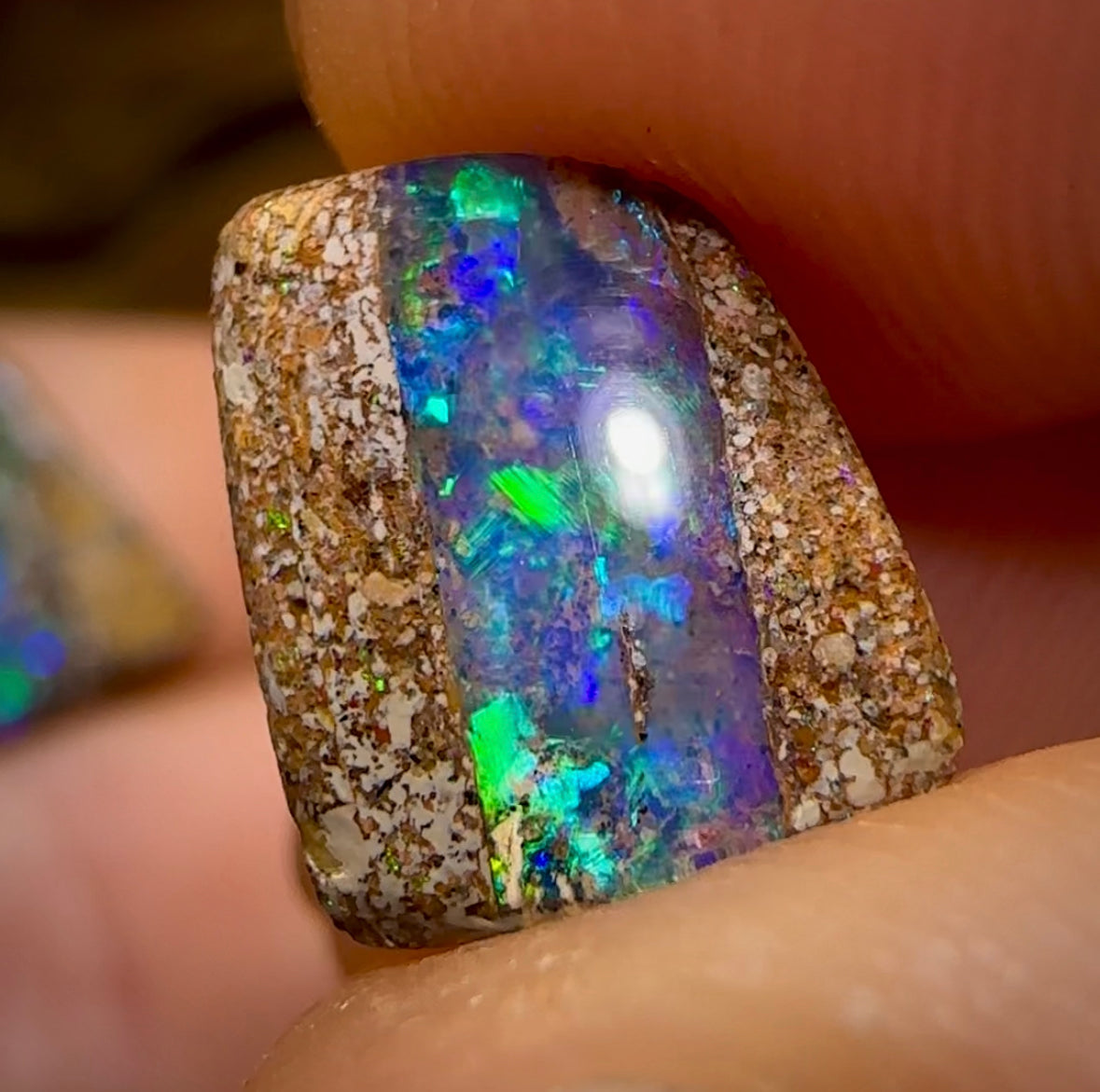 6.2cts - Boulder Pipe Crystal Opal Pair. Heritage Collection - Opal Whisperers