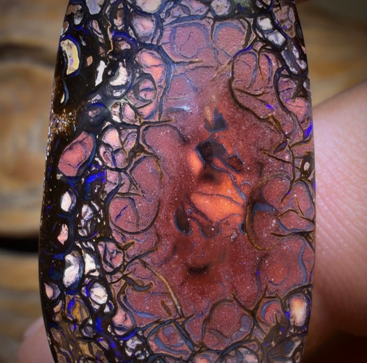 37.3cts - Tribal Australian Boulder Opal from Koroit