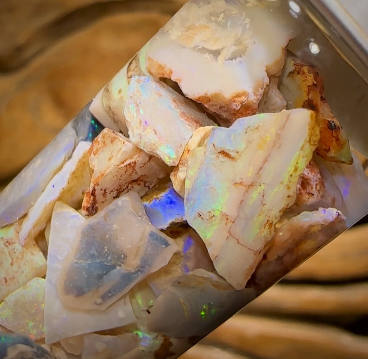 54.8cts - Vial of Mixed Australian Opal Rough